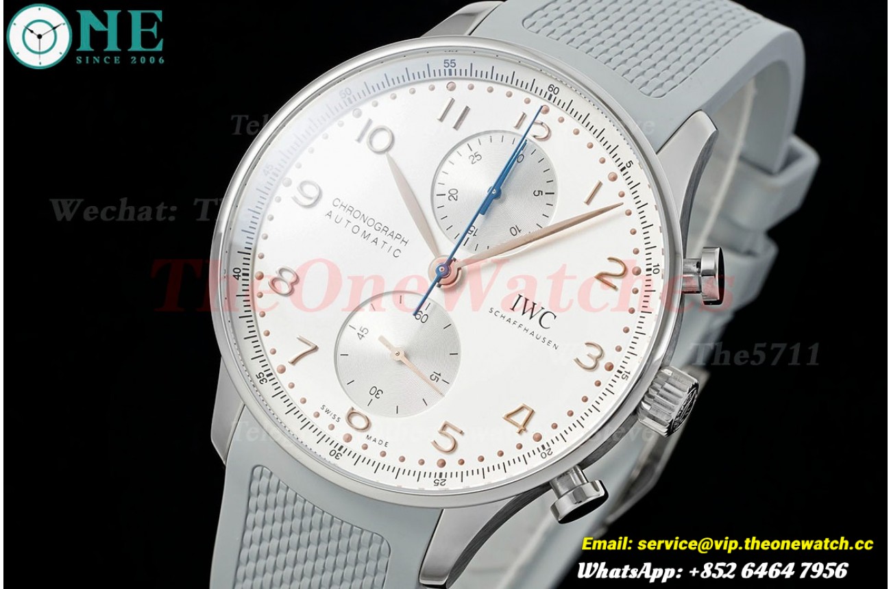 Portuguese Chrono 41mm SS/RU White/Num Z+F A69355