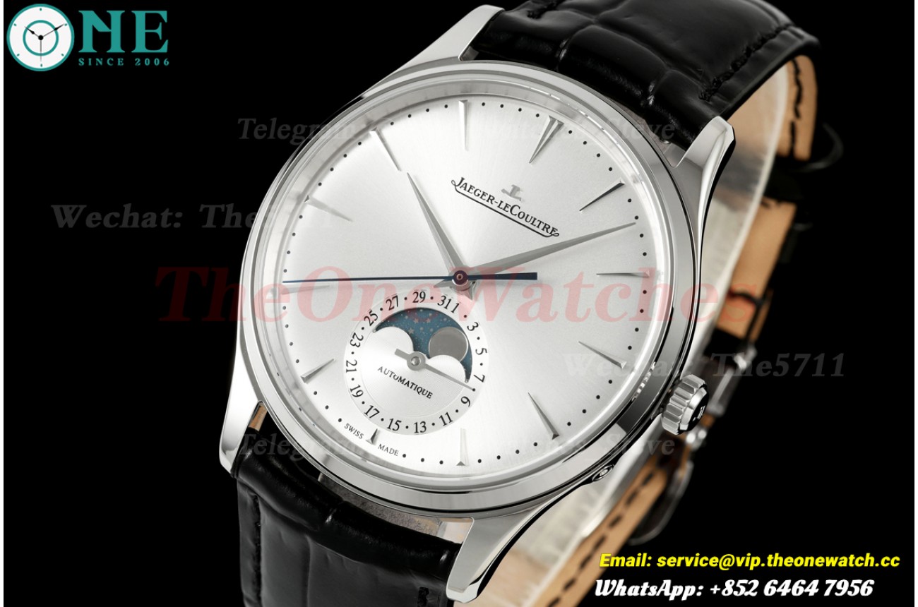 Master Ultra Thin Moonphase SS/LE White/Stk RZF A925
