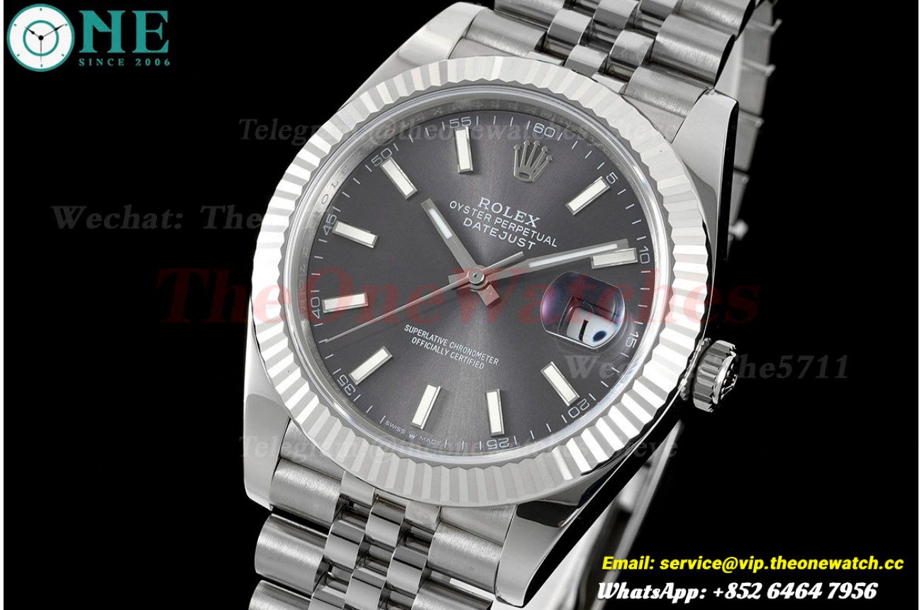 Datejust 126334 41mm Jubilee SS/SS Grey Dial JVS VR3235