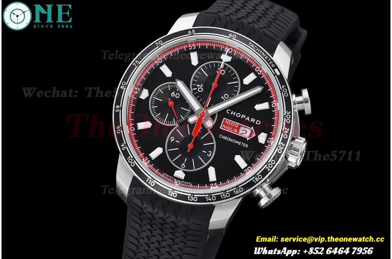 Mille Miglia Race 44mm SS/RU Black Dial V7F A7750