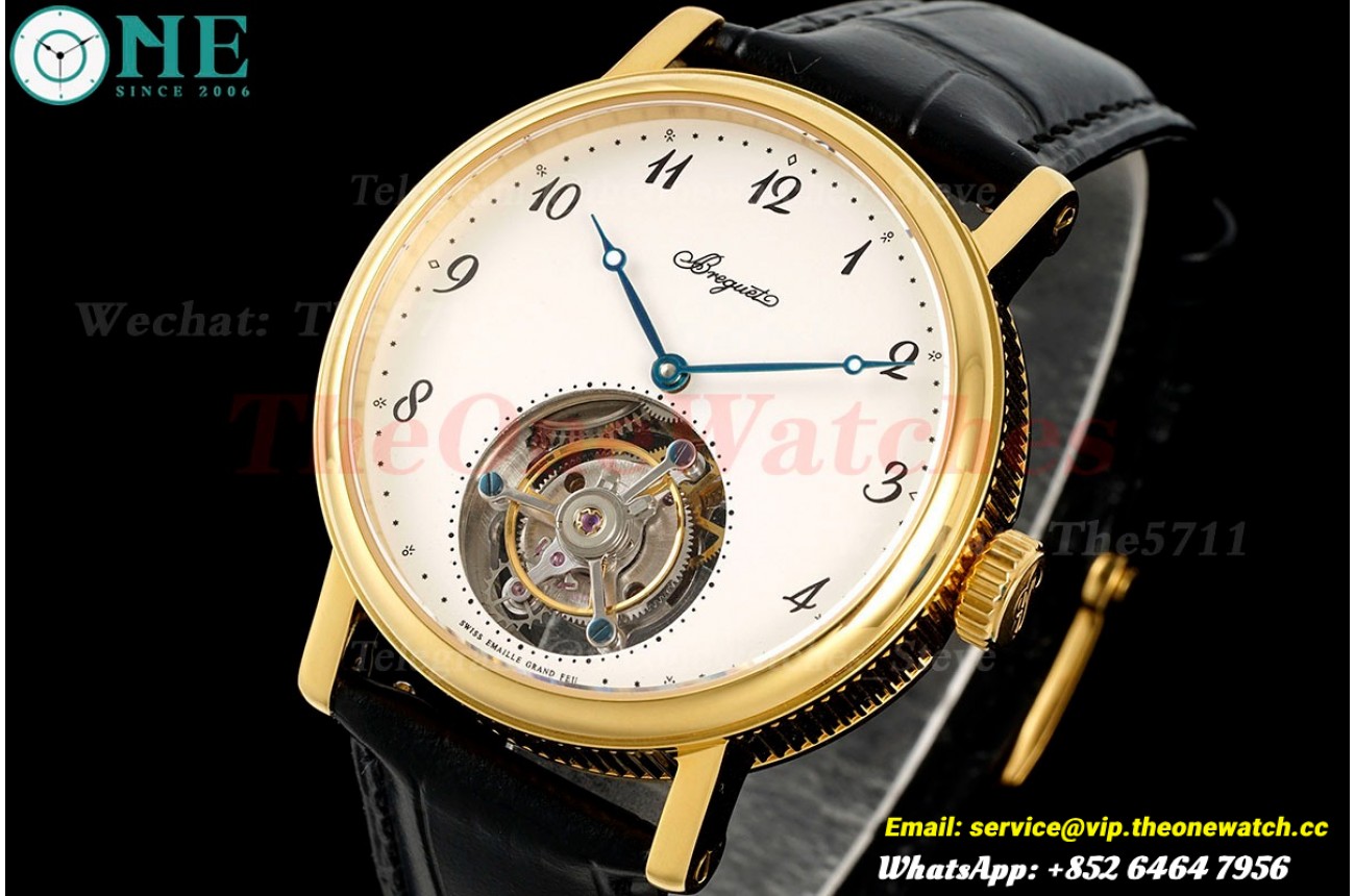 Classique 41mm YG/LE White/Num RMSF Tourb