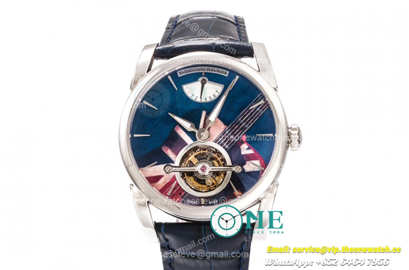 Parmigiani Fleurier - Reserve De Marche Hebdomadaire SS/LE Blue JBF Tourb