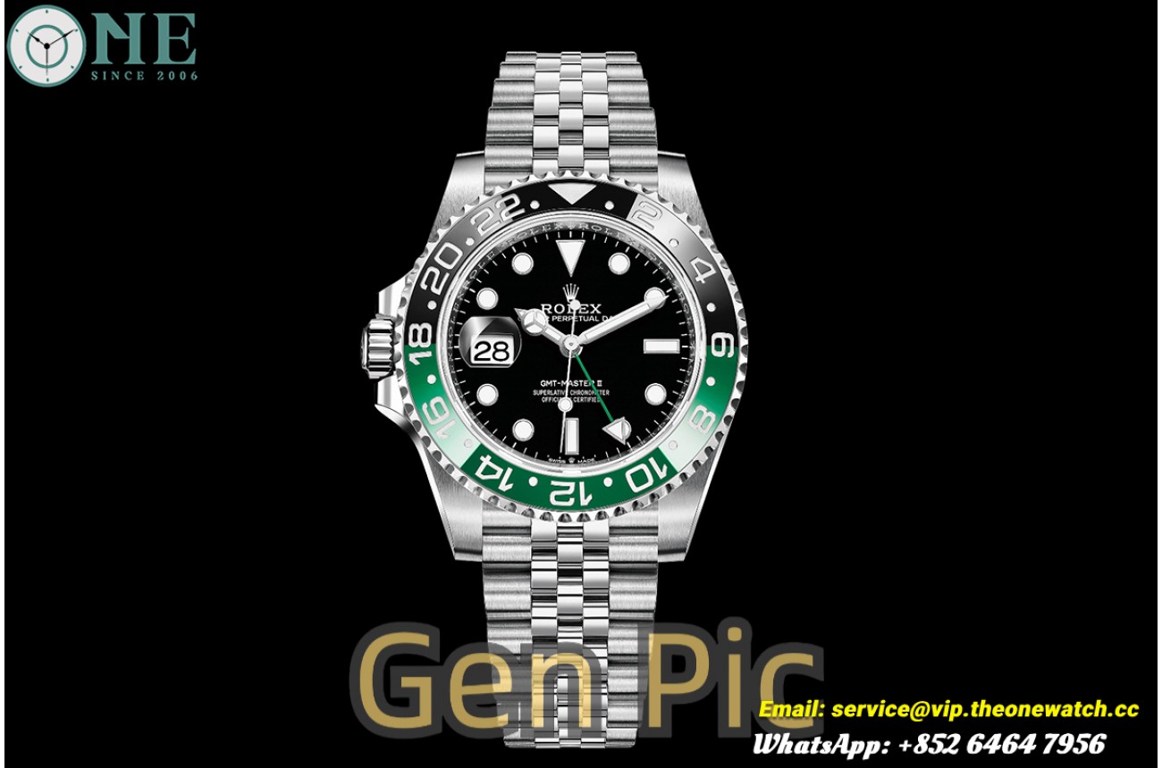 GMT Master II 126720 Sprite 40mm Jub SS/SS Black Dial VSF DD3285v2
