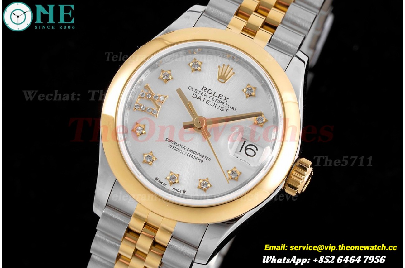 Datejust Ladies 28mm YG/SS Silver Dial TWS NH05