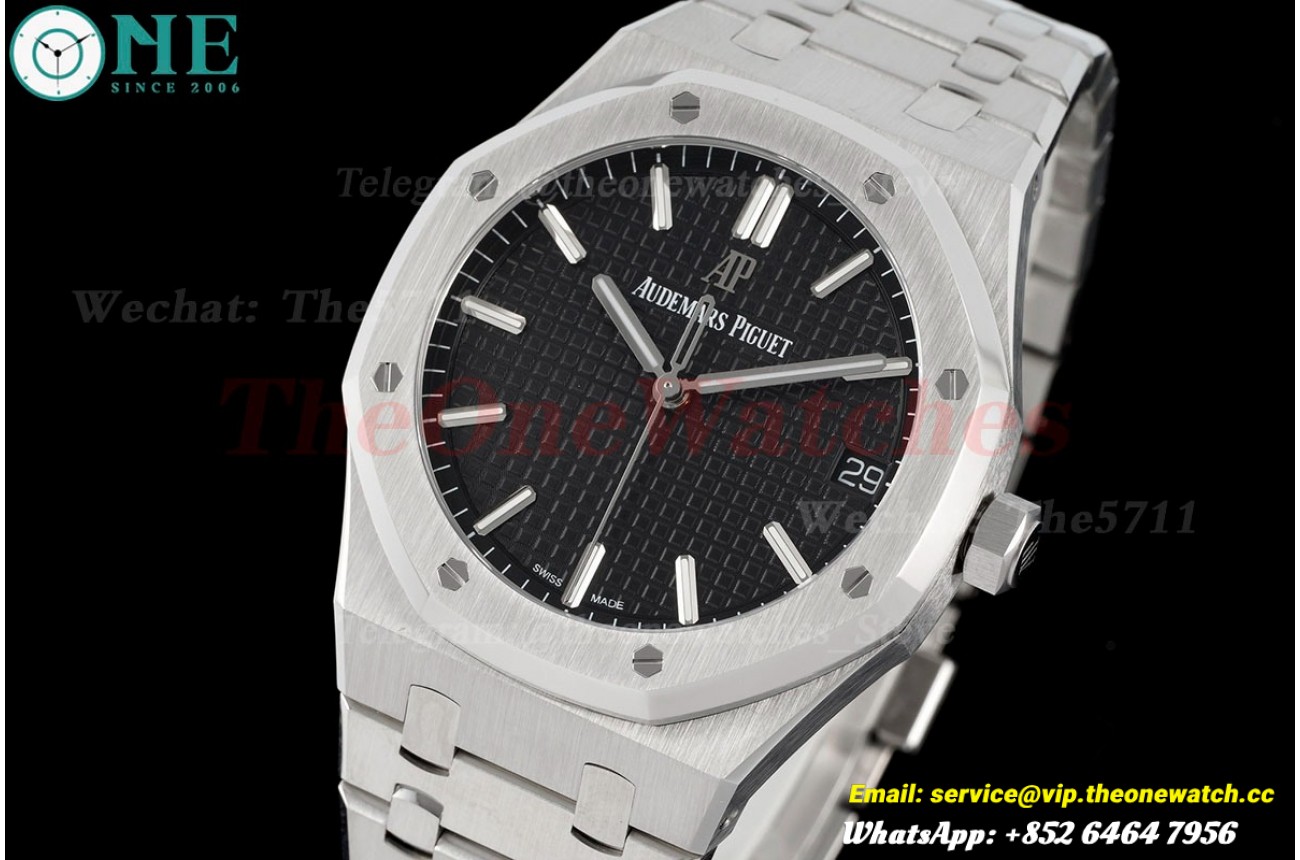 Royal Oak 41mm 15500 SS/SS Black/Stk ZF V3 A4302 Super Clone