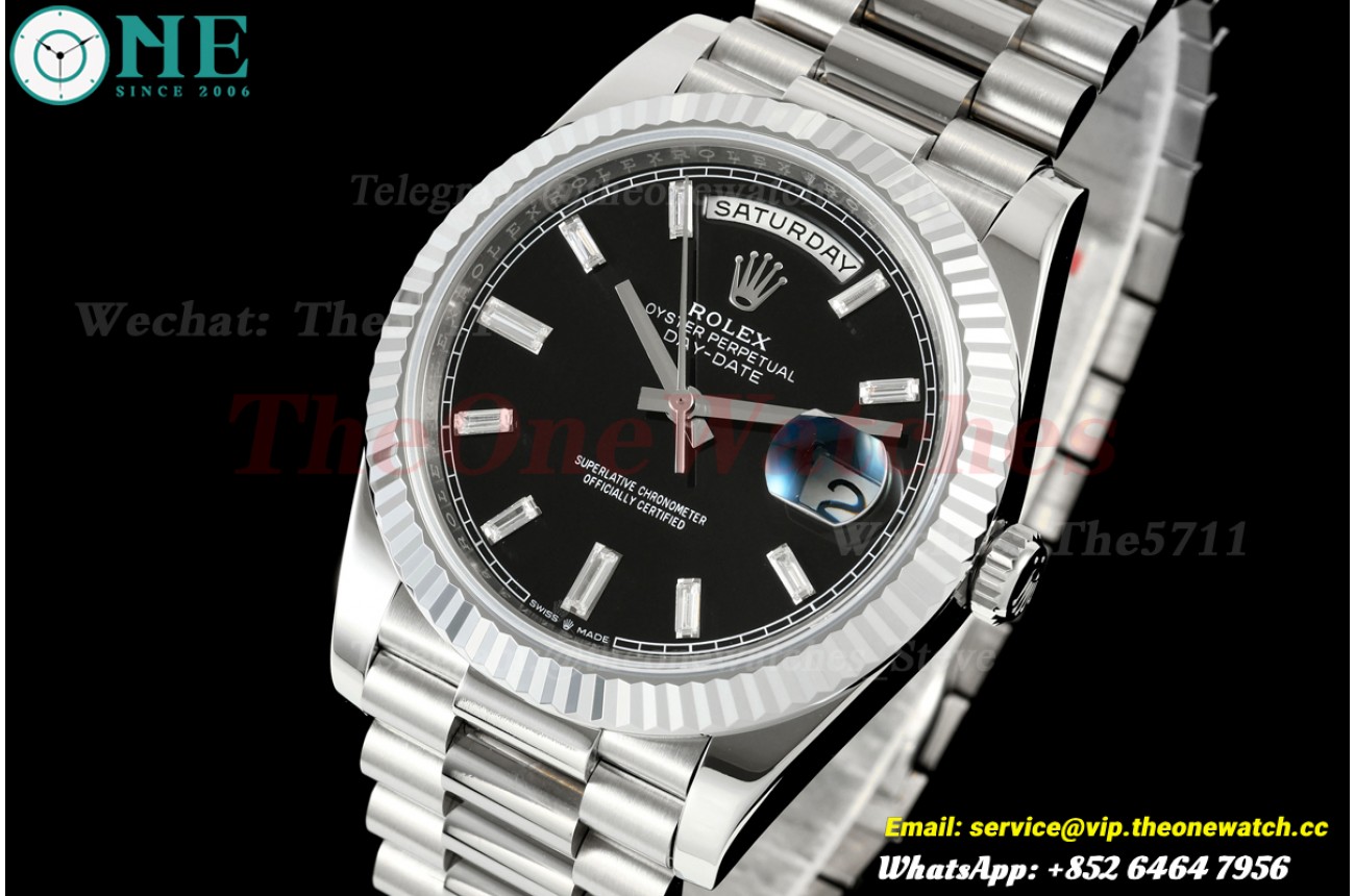 DayDate 228239 40mm SS/SS Black/Dia RGF VR3255 (Weighted Approx.210g )