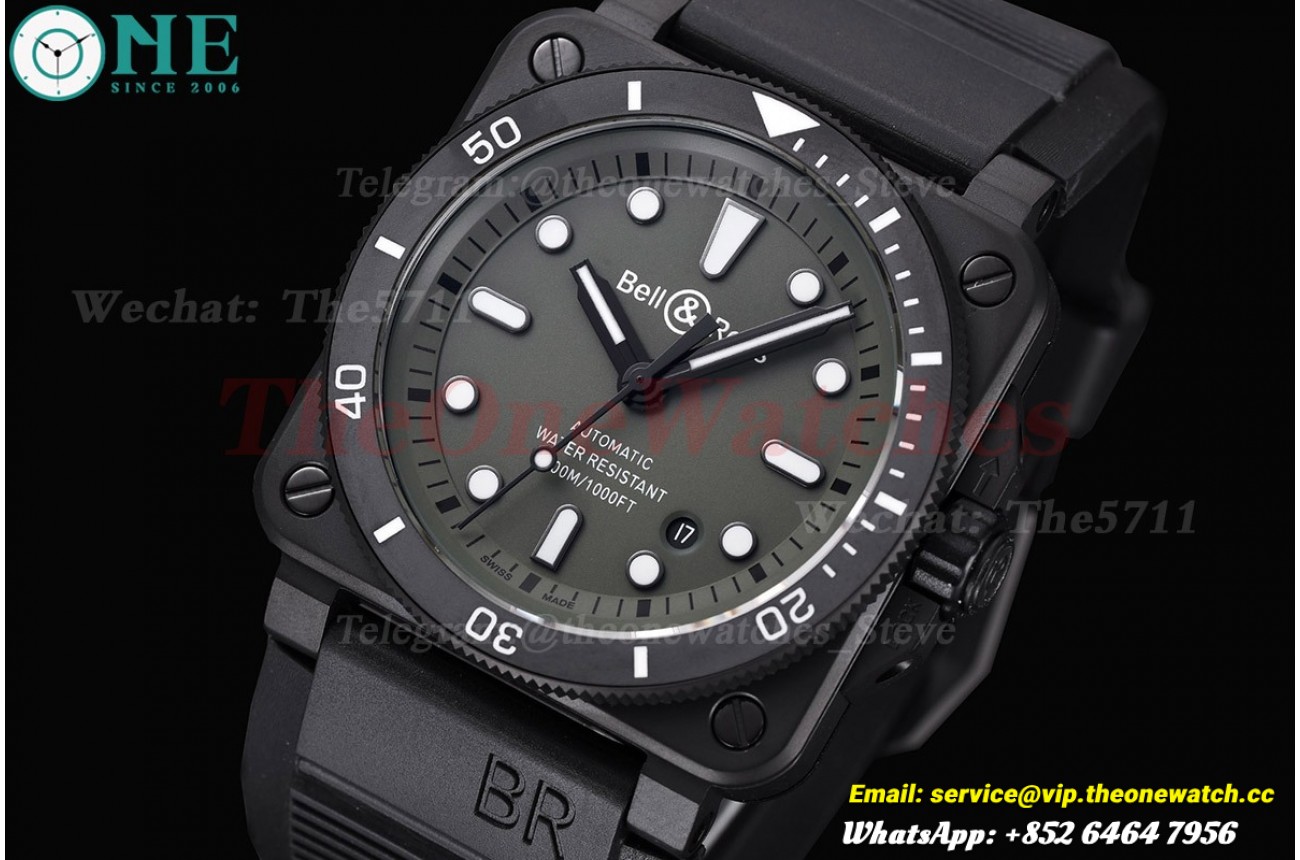 Instruments BR03 42mm DLC/RU Green Dial BRF A2824