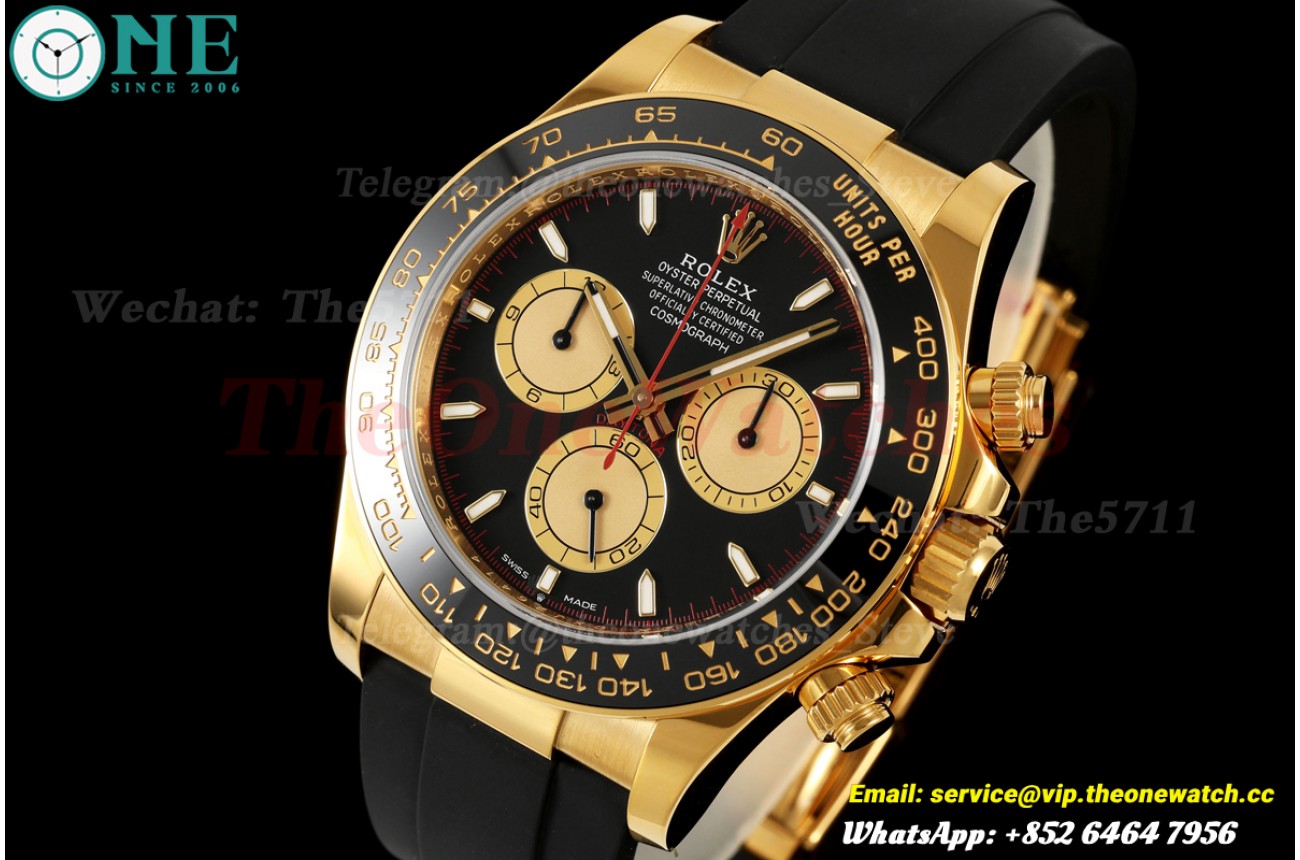Daytona 126518 40mm YG/RU Black/Gold WDF JH4131 (Free Sprung)