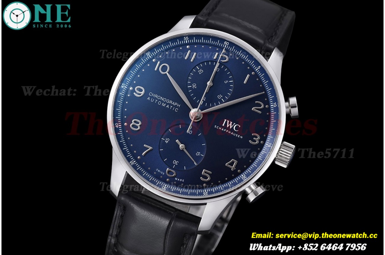 Portugieser Chrono IW371606 41mm SS/LE Blue/Num ZF A69355