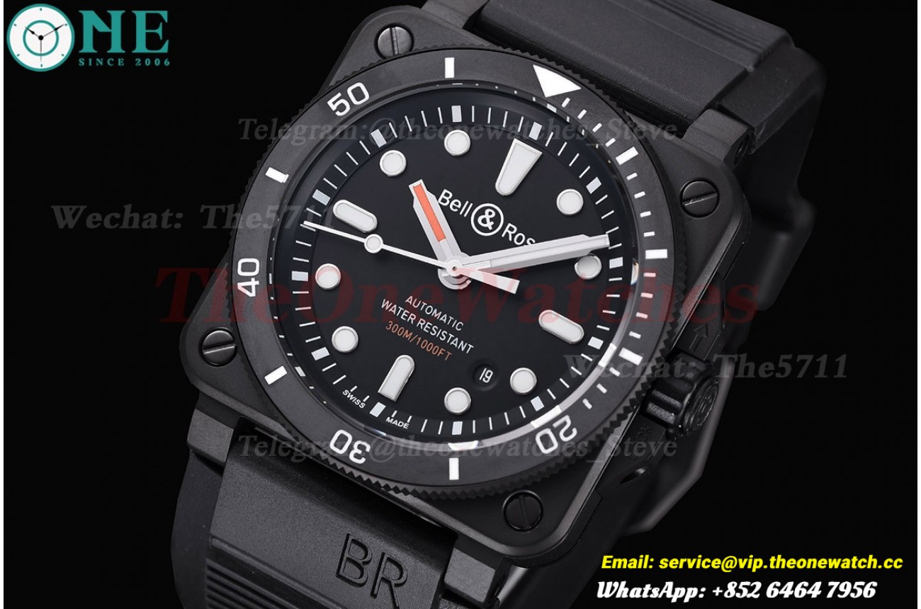 Instruments BR03 42mm DLC/RU Black Dial BRF A2824