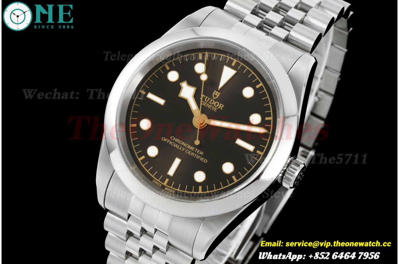 Black Bay One 41mm Jub SS/SS Black/Dot Dial HTF A26j