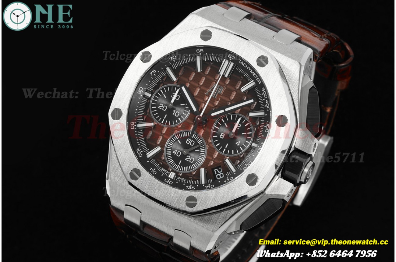 Royal Oak Offshore 26420 43mm SS/LE Reddish brown/Stk APPF A4401