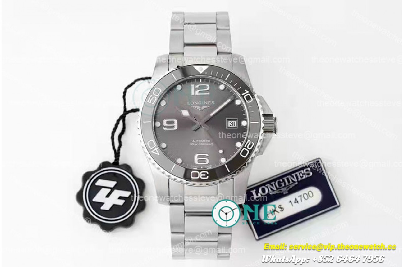 Longines - HydroConquest Mens SS/SS Gray ZF Asia 2824