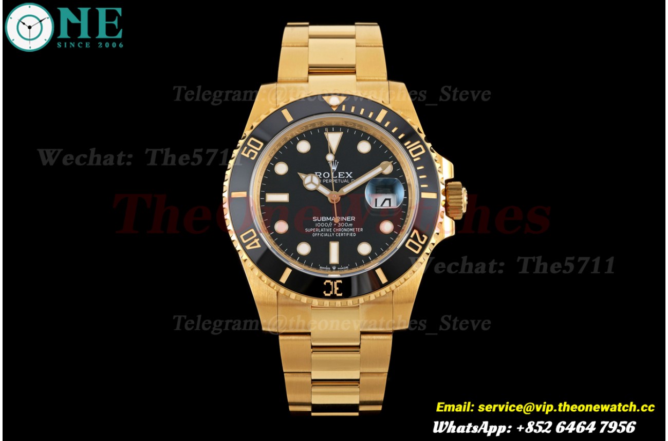 Submariner 126618LN 41mm YG/YG Black Dial RCF VR3235 (Weighted Approx.227g)