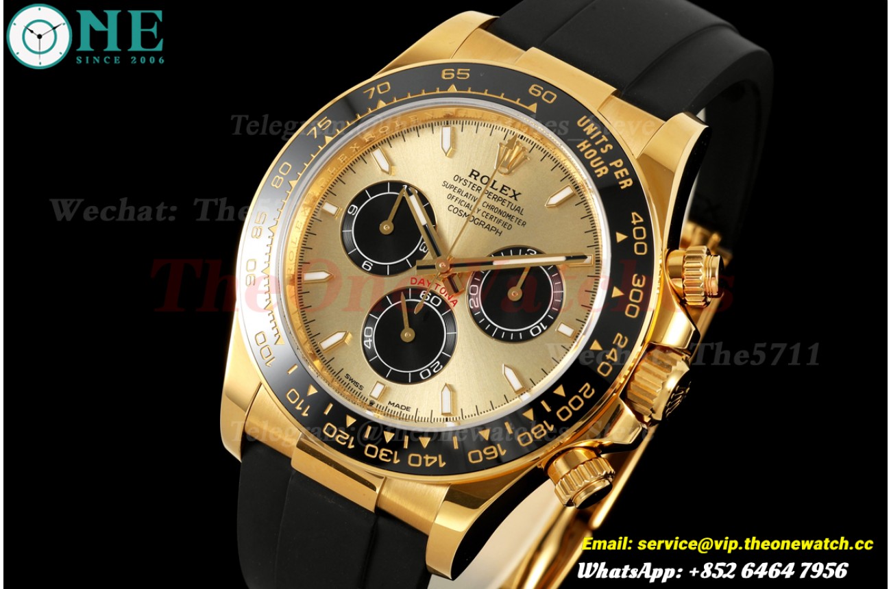 Daytona 126518 40mm YG/RU Gold/Black WDF JH4131 (Free Sprung)
