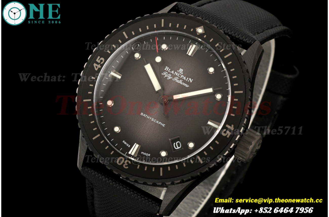 Fifty Fathoms 5000 43.6mm Cer/NY Grey Dial DDDF A1315