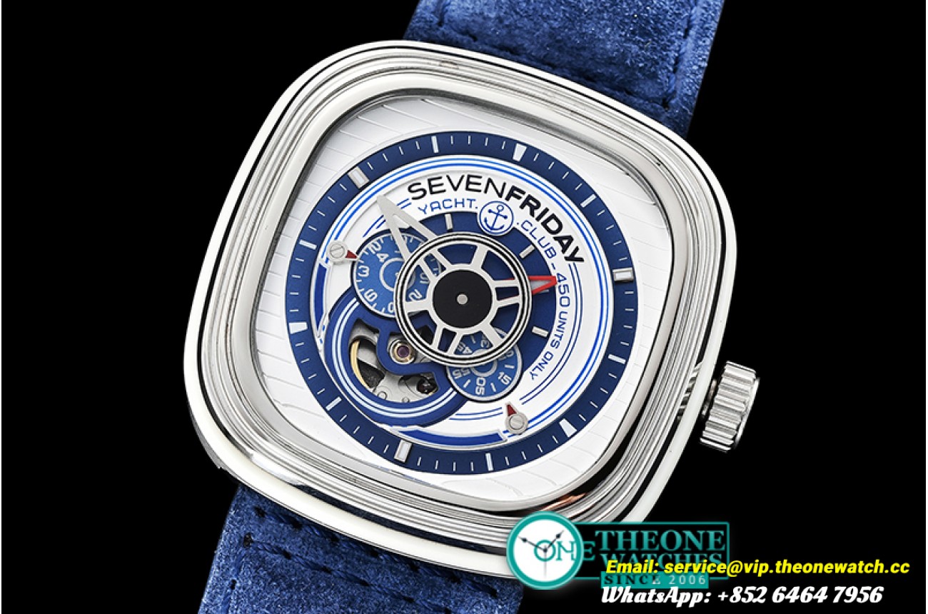 SevenFriday - SevenFriday P03/06 Yacht Club SS/LE Blue/Wht Jap Miyota