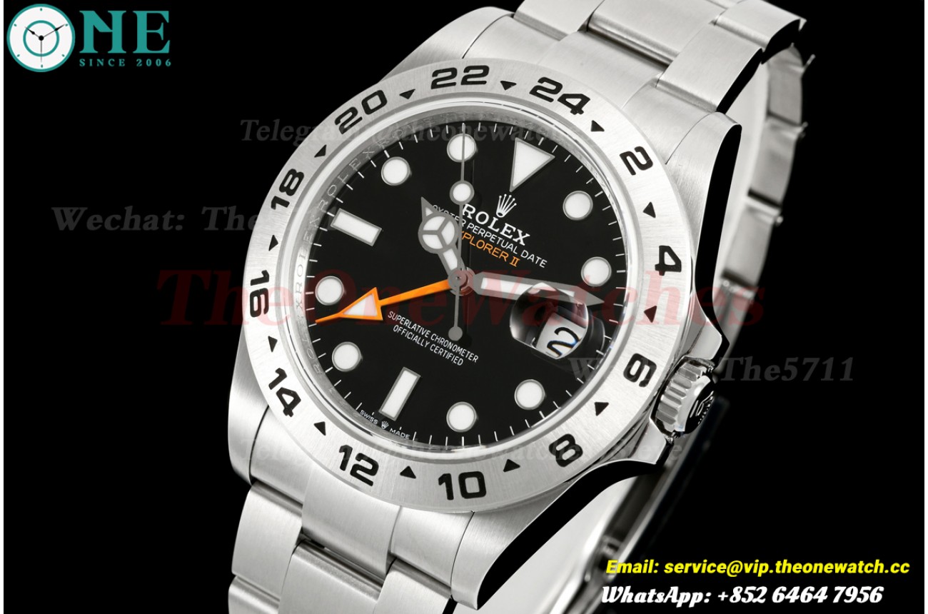 Explorer II 226570 42mm SS/SS Black Dial QF JH3285 (Free Sprung)