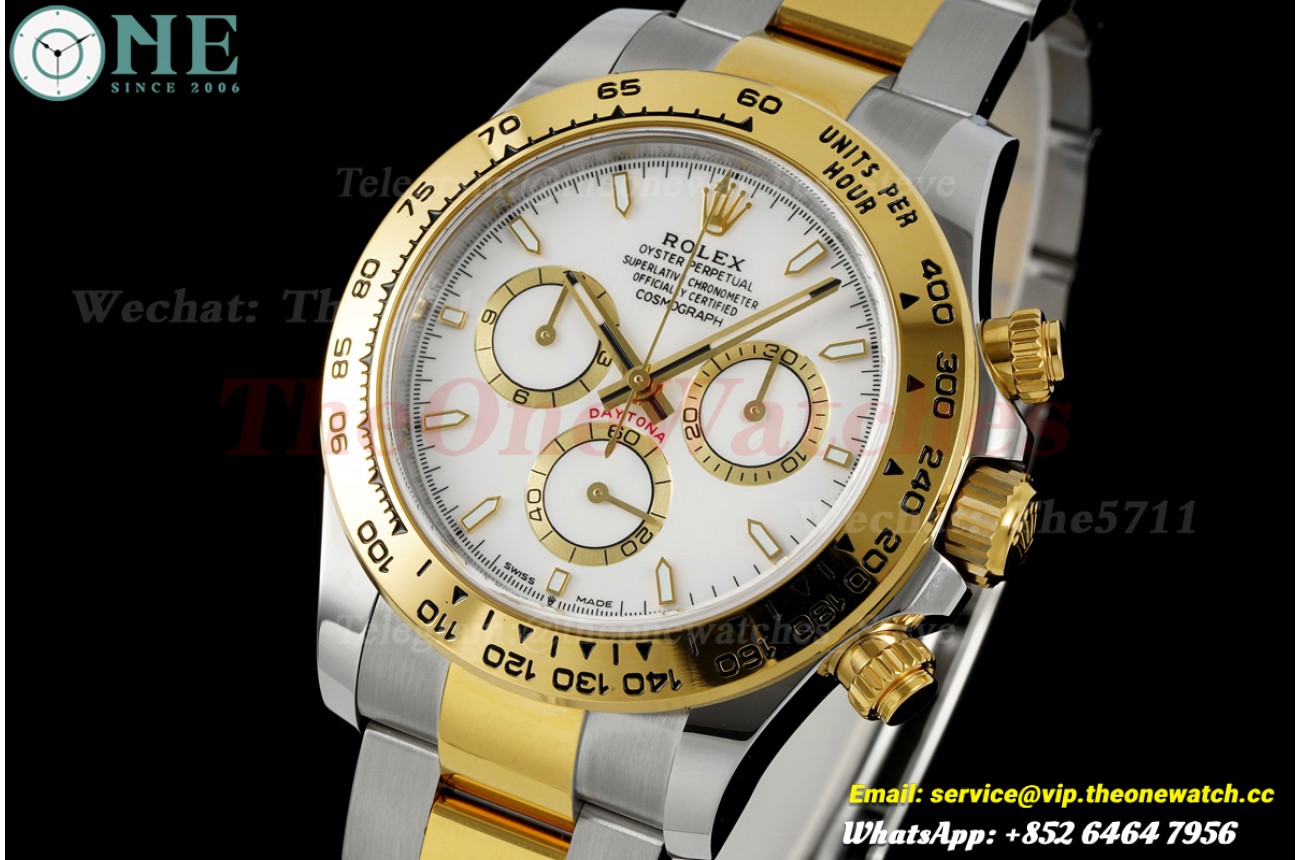 Daytona 126503 40mm SS/YG White/Stk Dial BTF SH4131
