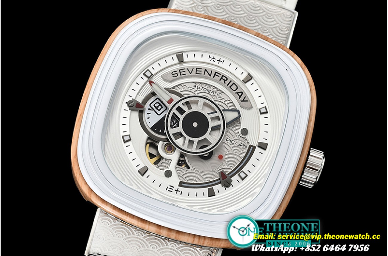SevenFriday - SevenFriday P1B/03 Japan Inspired SS/LE White Jap Miyota