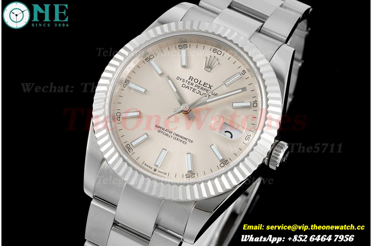 Datejust 126334 41mm Oyster 904L SIlver SS/SS GMF VR3235