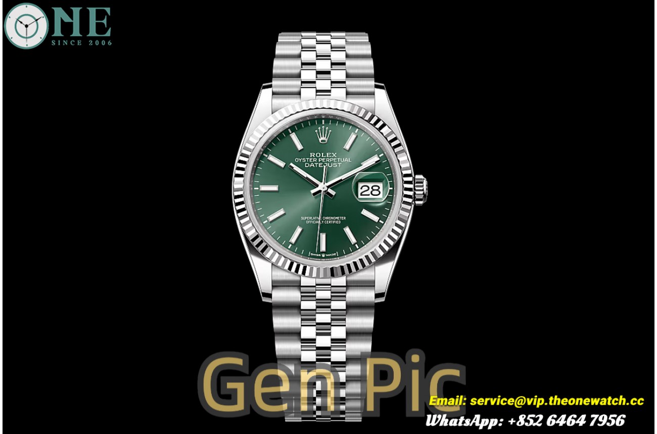 Datejust 126234 36mm Jub SS/SS Green/Stk VSF V2 DD3235