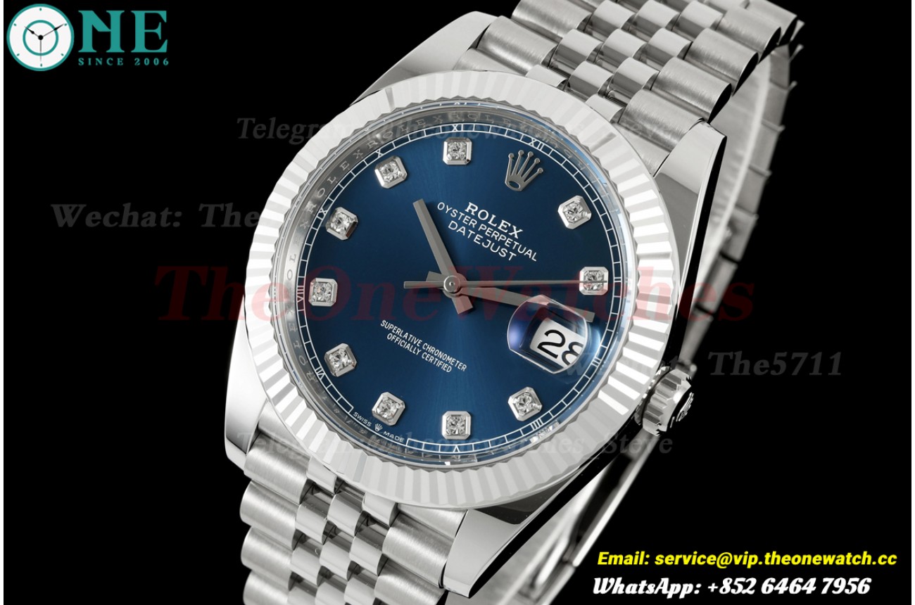 Datejust 126334 41mm Jub SS/SS Blue/Dia GoldF JH3235 (Weighted) (Free Sprung)