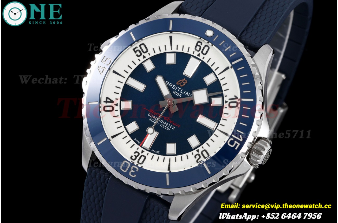 Superocean 42mm SS/RU Blue Dial BLF A2824