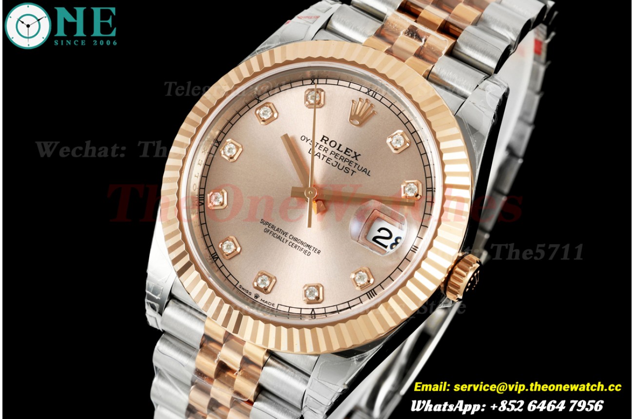 Datejust 126331 41mm Jub SS/RG Pink/Dia VSF V2 DD3235(Weighted Approx.147g)