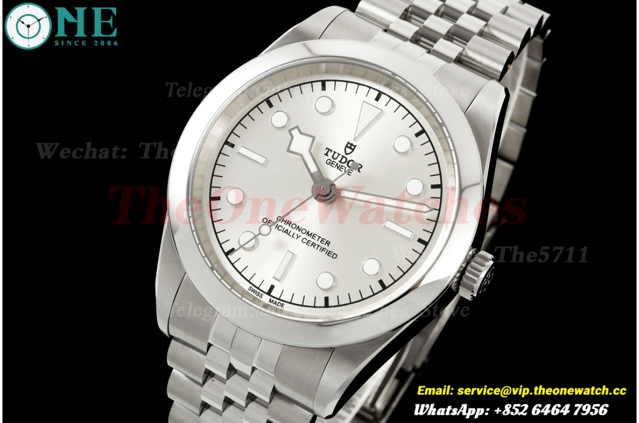 Black Bay One 41mm Jub SS/SS Silver/Dot Dial HTF A26j