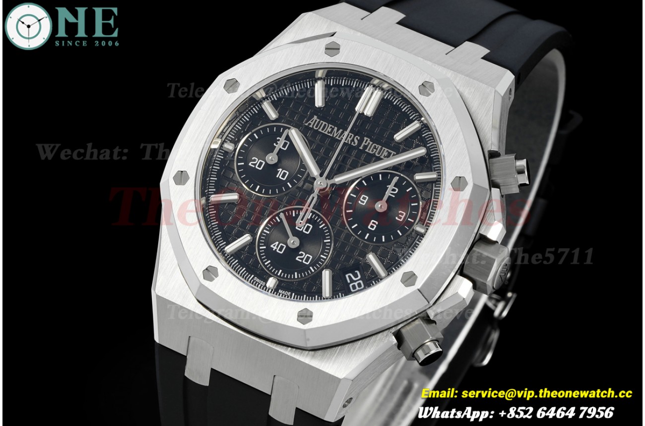 Royal Oak Chrono 26240ST “50th Anniversary” 41mm SS/RU Black Dial DDF DD4401 (SW Dial)