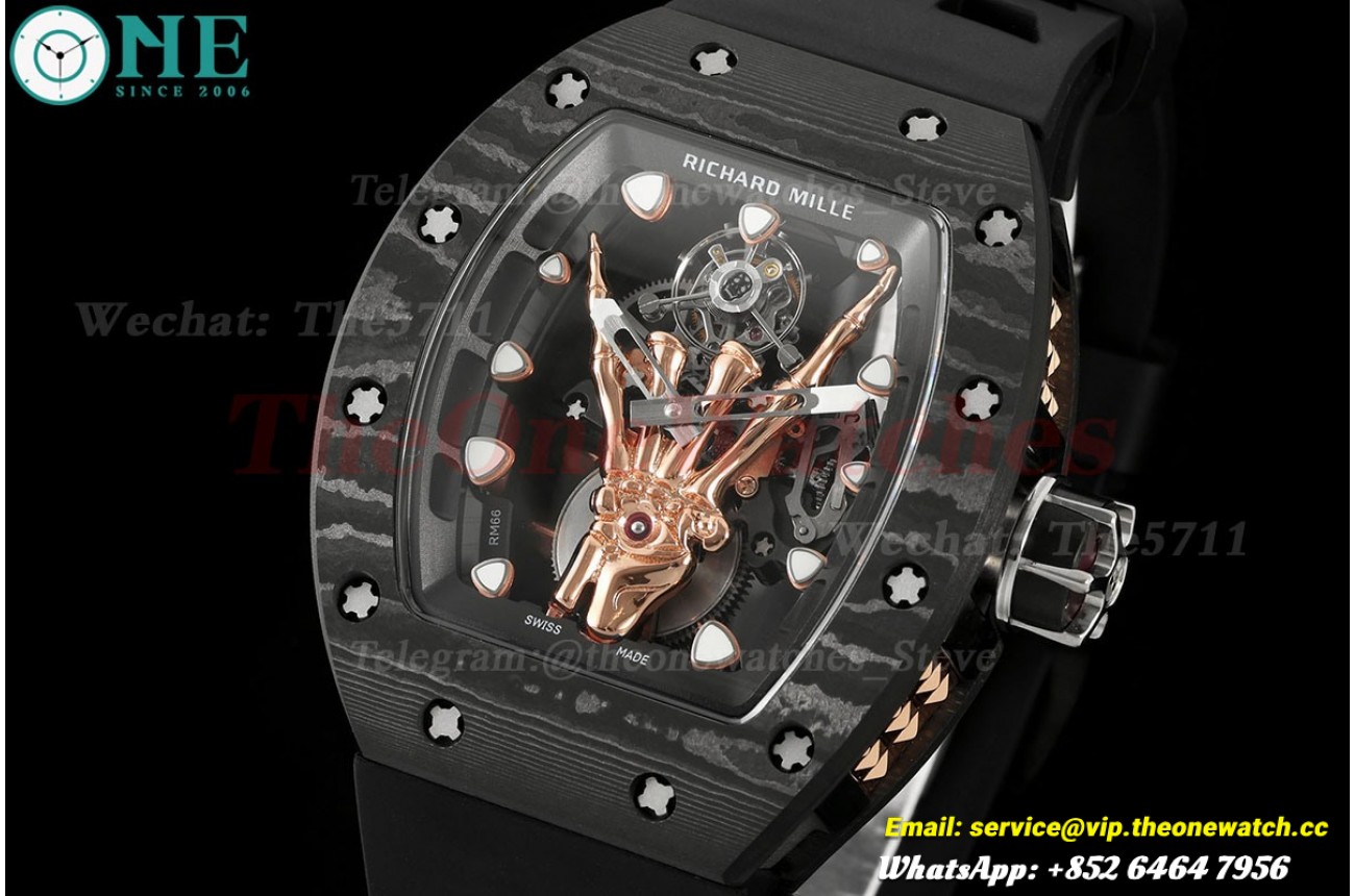 RM66 devil’s horn Carbon/TI/RU Skeleton Dial YSF Tourb