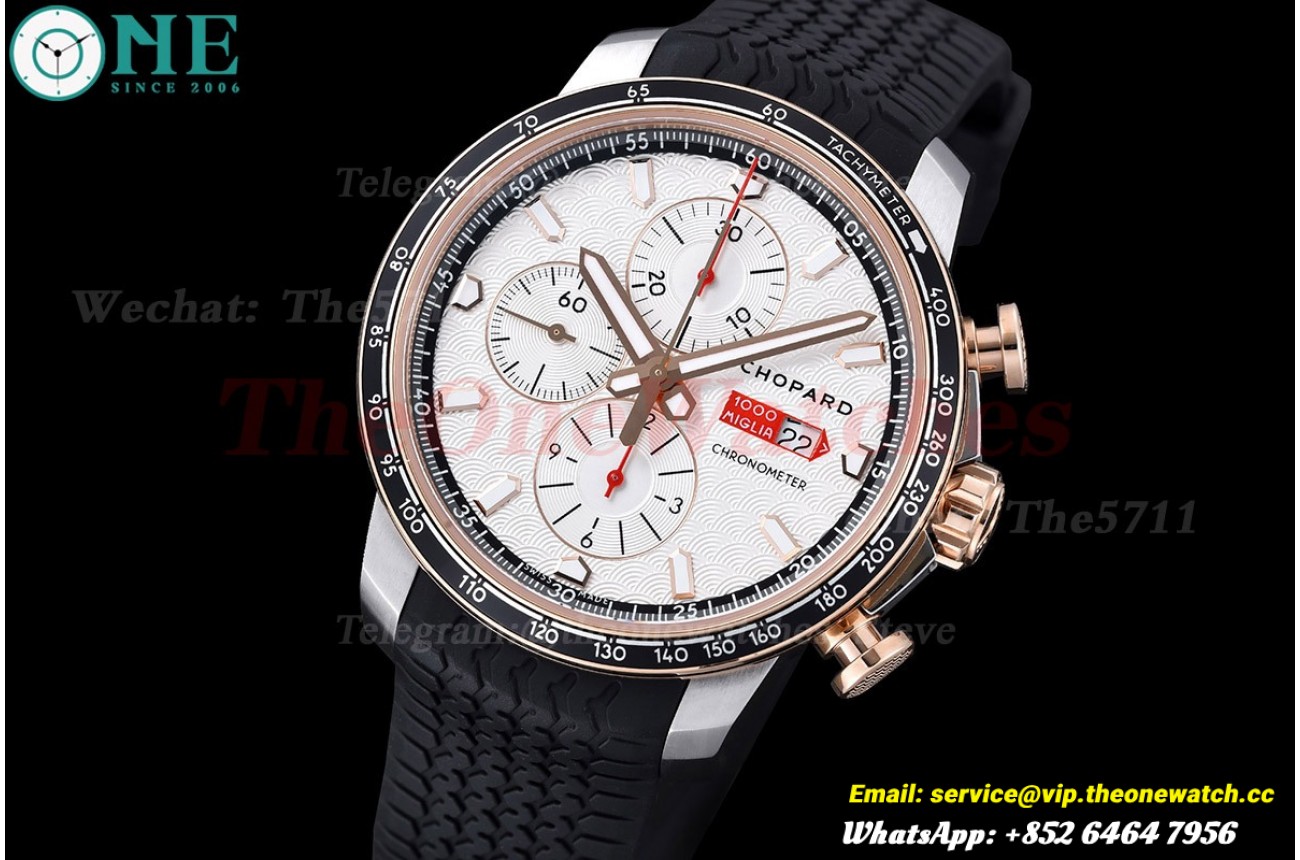 Mille Miglia Race 44mm SS/RU White Dial V7F A7750