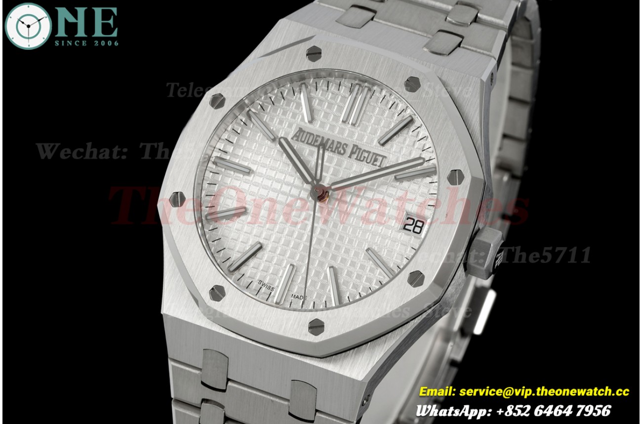 Royal Oak 15510 41mm SS/SS Silver/Stk JF SA4302