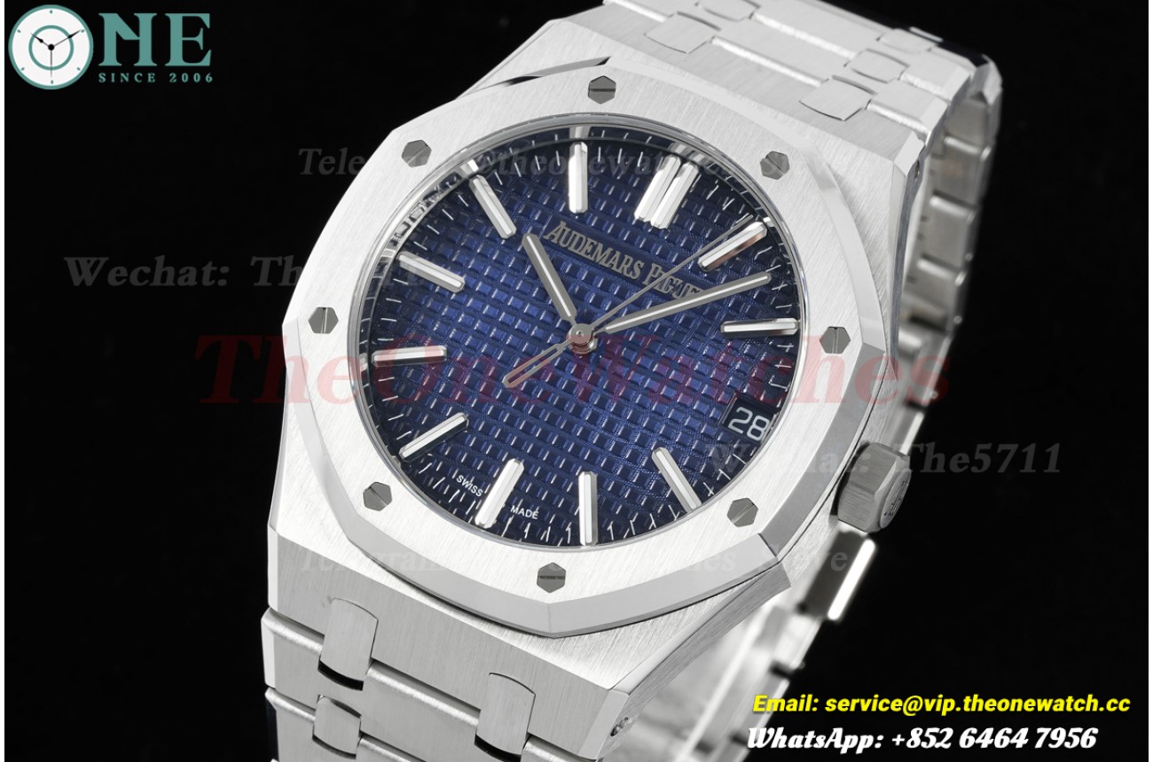 Royal Oak 41mm 15510 SS/SS Blue Ombre/Stk DDF DD4302 Super Clone (Gain Weight)