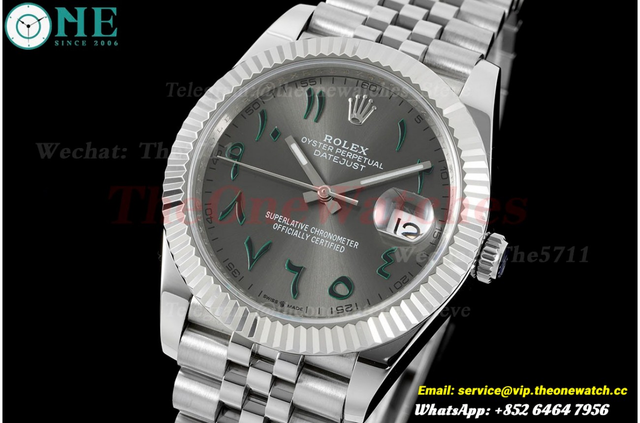 Datejust 41mm Grey Dial SS/SS Jubilee 904L DIW A3235