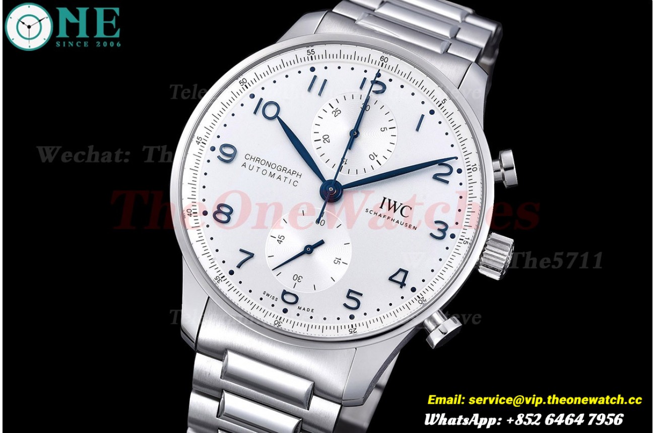 Portuguese Chrono IW371617 41mm SS/SS White/Num ZF A69355