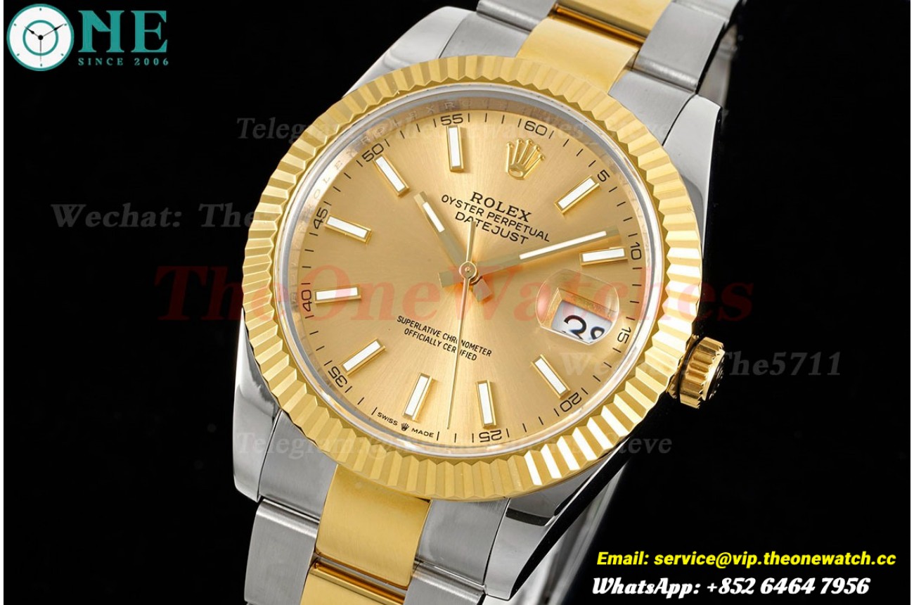 Datejust 126333 41MM Oyster 904L Gold/Stk YG/SS GMF VR3235