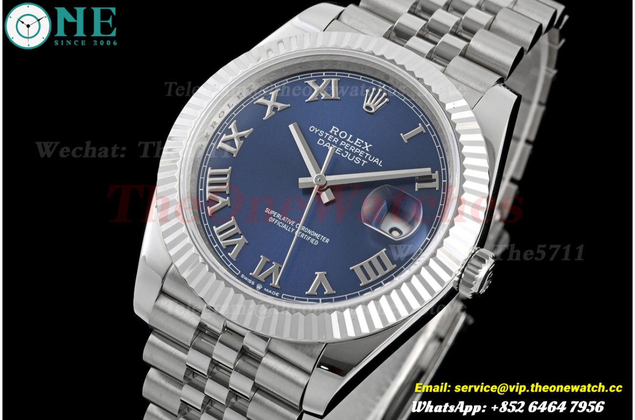 Datejust 126334 41mm Jub SS/SS Blue/Rmn QF JH3235 (Weighted) (Free Sprung)