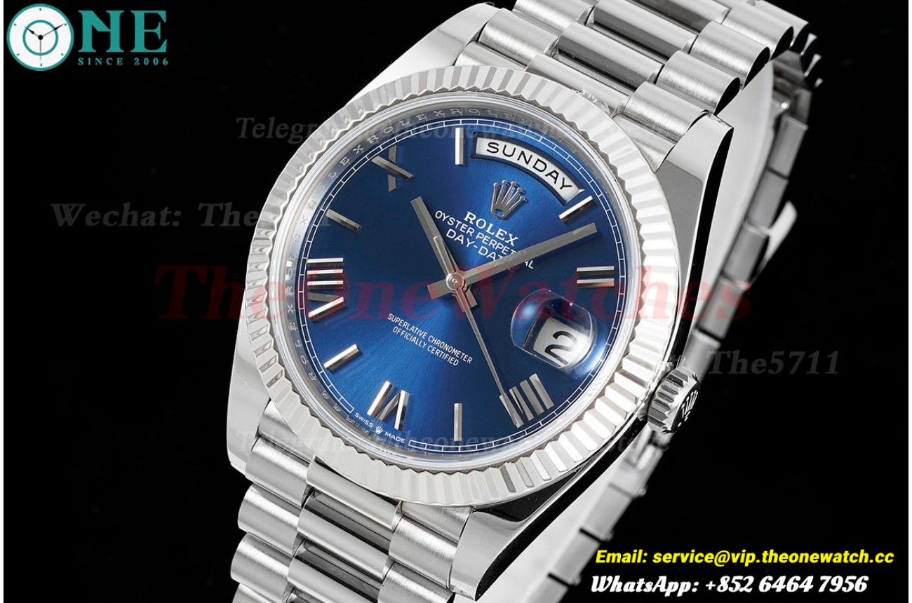 DayDate 228239 40mm Pres SS/SS Blue Dial ARF VR3255