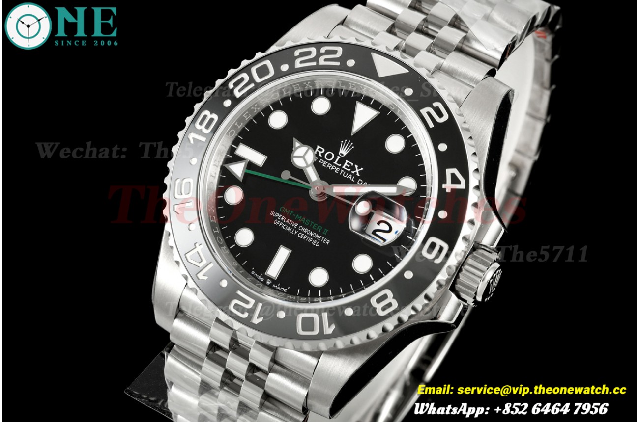 GMT Master II 126710 Bruce Wayne 40mm Jub SS/SS Black Dial VSF DD3285v2