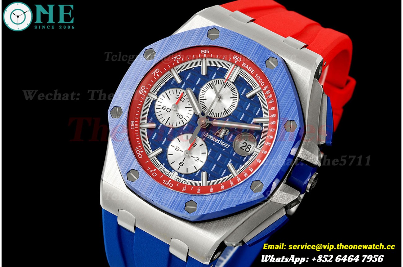 Royal Oak Offshore 26400SO 44mm SS/RU Blue Dial JF A3126