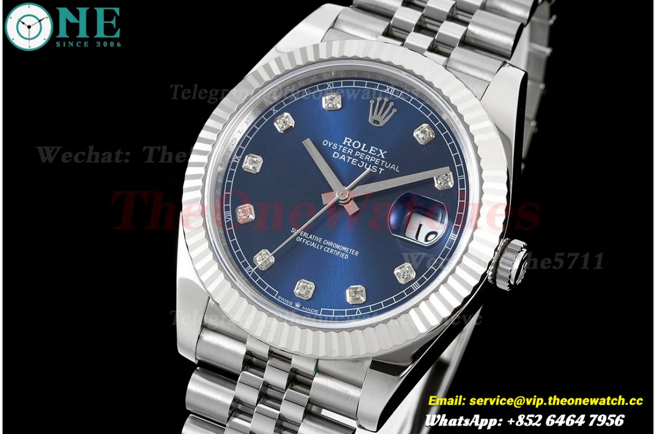 Datejust 126334 41mm Jubilee SS/SS Blue/Dia JVS VR3235