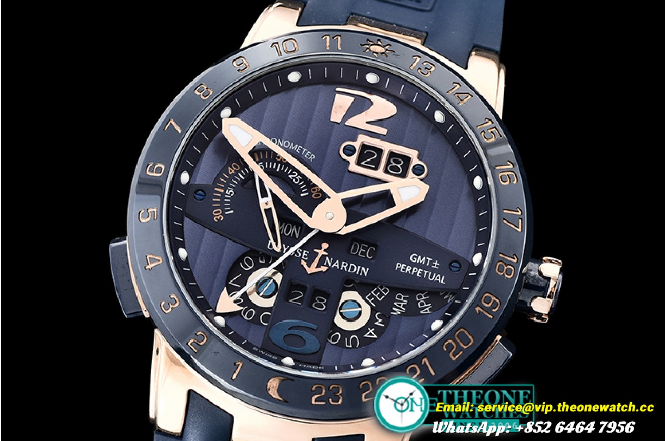 Ulysse Nardin - Executive Toro 326-03 Automatic RG/RU Blue Asia 23J