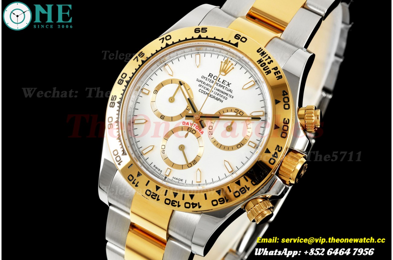Daytona 126503 40mm SS/YG White/Stk WDF JH4131 (Free Sprung)
