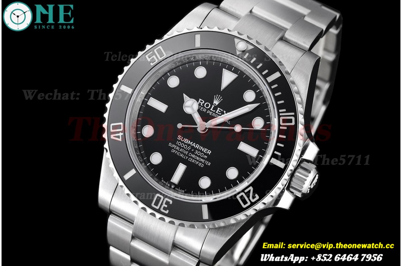 Submariner 124060 41mm No Date Black Dial VSF VS3230 Super Clone