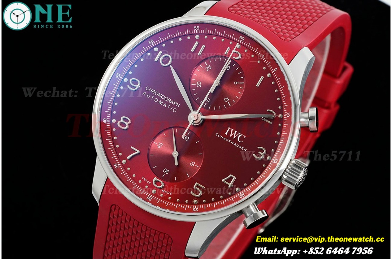 Portuguese Chrono 41mm SS/RU Red/Num Z+F A69355