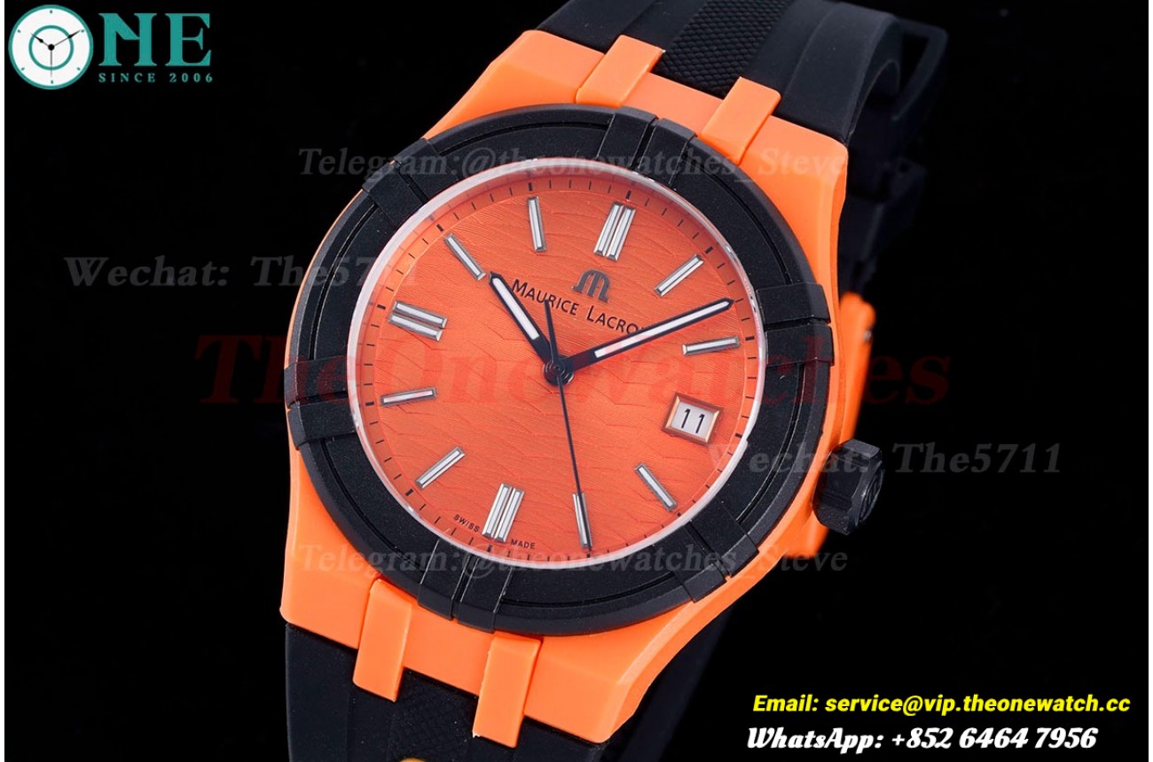 Aikon 40mm Red Dial On Rubber Strap Ronda515