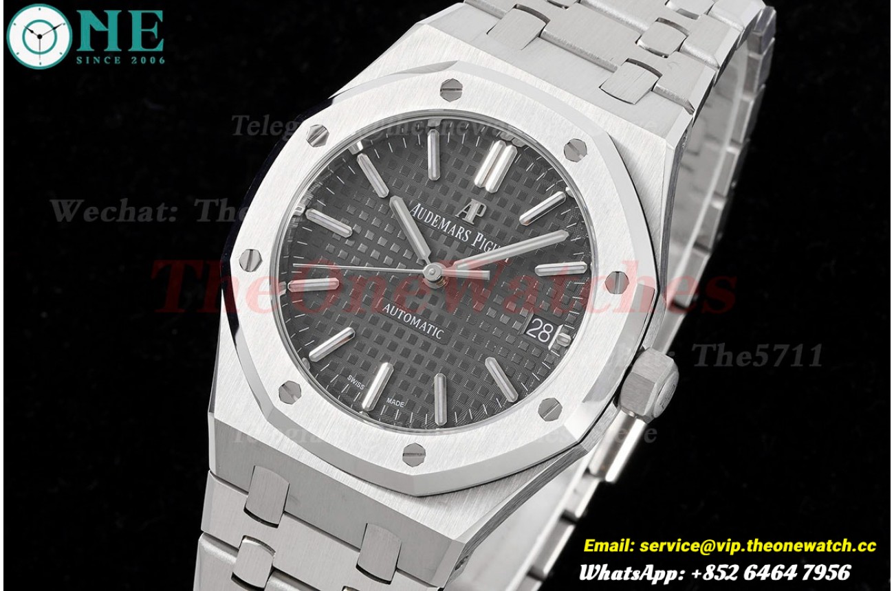 Royal Oak 15450 SS/SS Grey/Stk APSF SA3120 Super Clone